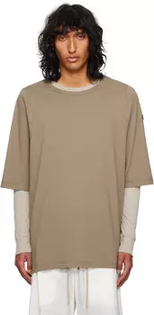 Футболка Moncler + Grey из органического хлопка Rick Owens, Dust