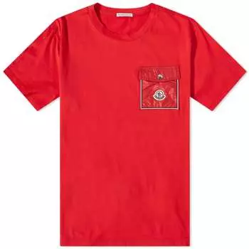 Футболка Moncler Maya Pocket Logo T-Shirt, красный