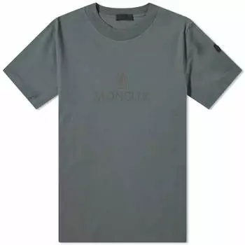 Футболка Moncler Text Logo, зеленый