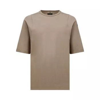 Футболка Moncler x Rick Owens Knitted Crewneck Short-Sleeve Tee Dust, желто-коричневый