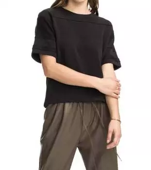 Футболка Montana Football с коротким рукавом черного цвета CHRLDR