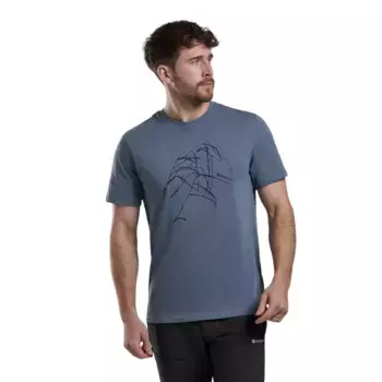 Футболка Montane Abstract Mountain, синий