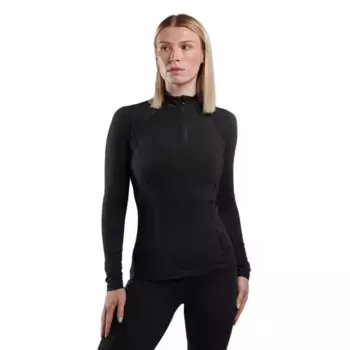 Футболка Montane Dart XT half zip long sleeve, черный