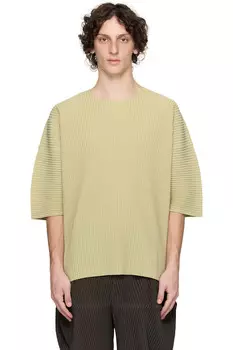 Футболка Monthly color Homme Pliss Issey Miyake, зеленый