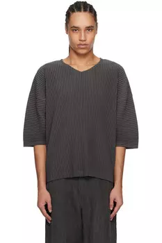 Футболка Monthly color march Homme Pliss Issey Miyake, серый