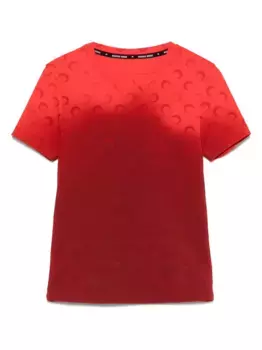 Футболка Moon с эффектом потертости Marine Serre, красный