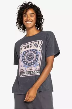 Футболка Moonlight sunset из 100% органического хлопка Roxy, серый