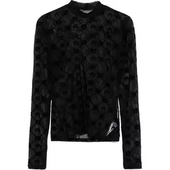 Футболка Moonogram Mesh Marine Serre, черный