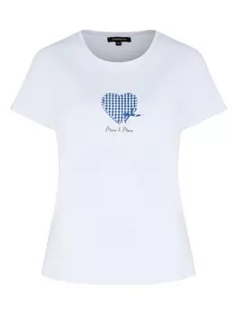 Футболка More & More Kurzarmshirt, белый