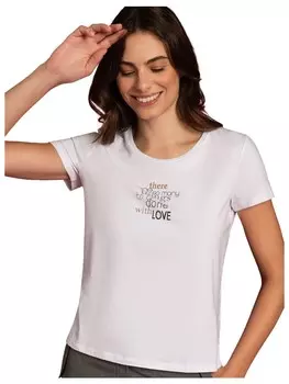 Футболка More & More Wordingshirt, белый