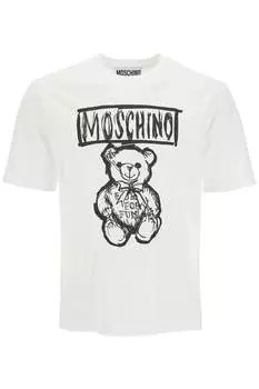 Футболка Moschino Men's Teddy Bear Print, белый