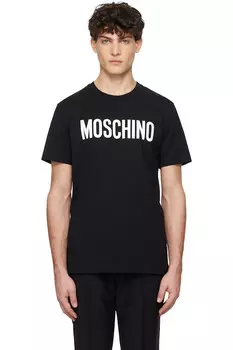 Футболка Moschino с логотипом бренда Moschino, черный