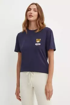 Футболка Moschino Underwear, темно-синий