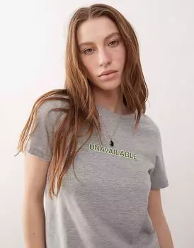 Футболка Motel saki серого цвета