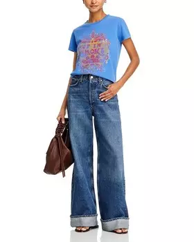 Футболка MOTHER The Lil Goodie Goodie с рисунком, синий