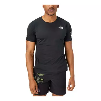 Футболка mountain flag t-shirt 'black' The North Face, черный