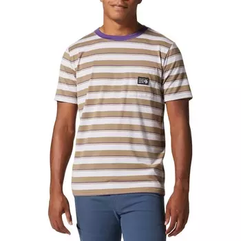 Футболка Mountain Hardwear Wander Pass с короткими рукавами, белый/бежевый