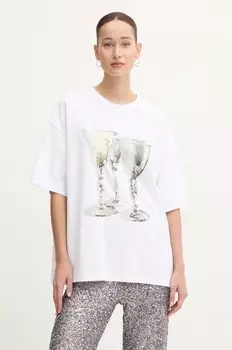 Футболка MSGM из хлопка, белый