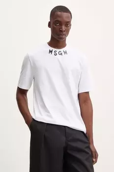 Футболка MSGM из хлопка, белый