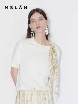 Футболка Mslan осенняя, миндальный