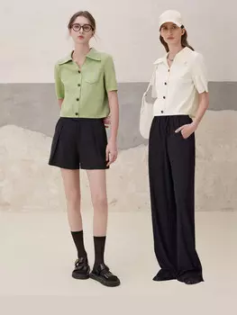 Футболка Mslan с пуговицами, миндальный