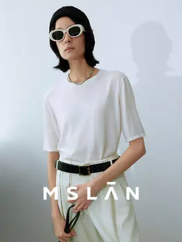 Футболка Mslan трикотажная, кремовый