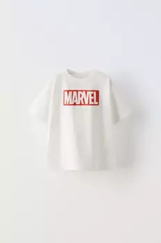 Футболка мстители marvel comics ZARA, белый