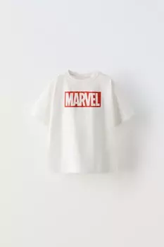 Футболка мстители marvel comics ZARA, белый