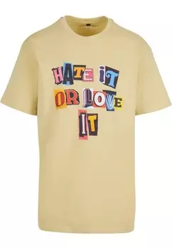 Футболка MT Upscale Hate it or Love it, желтый