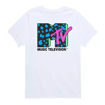 Футболка MTV с леопардовым принтом для мальчиков 8–20 лет Licensed Character, белый