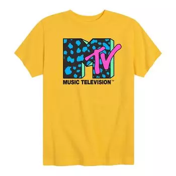 Футболка MTV с леопардовым принтом для мальчиков 8–20 лет Licensed Character, желтый