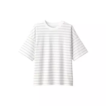 Футболка Muji полосатая, темно-синий