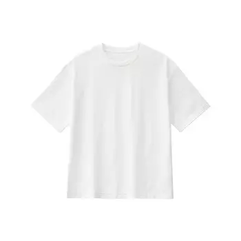 Футболка Muji с короткими рукавами и круглым вырезом, белый