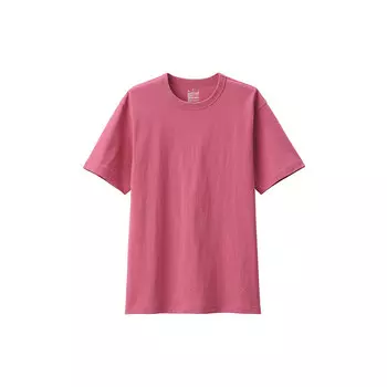 Футболка Muji с круглым вырезом и короткими рукавами, серый