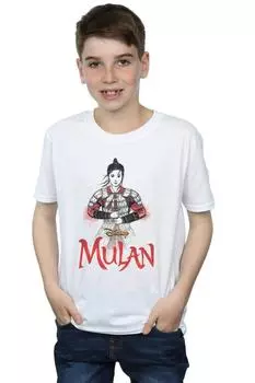 Футболка «Мулан в позе меча» Disney, белый