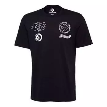Футболка multi logo t-shirt 'black' Converse, черный