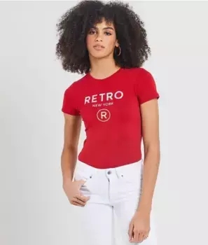 Футболка Muriel Retro Jeans, красный