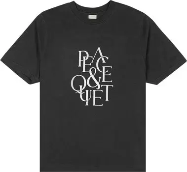 Футболка Museum of Peace &amp; Quiet Serif T-Shirt 'Black', черный