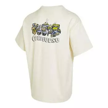 Футболка musical frogs tee 'beige' Converse, бежевый
