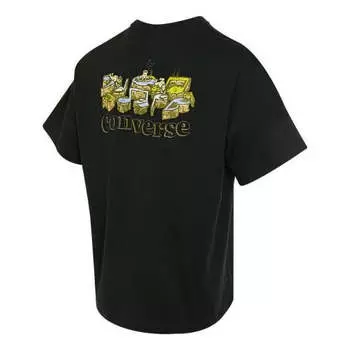 Футболка musical frogs tee 'black' Converse, черный