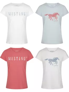 Футболка Mustang Alexia C Logo 4er, разноцветный