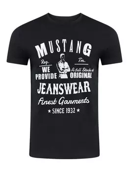 Футболка Mustang Basic Print, черный