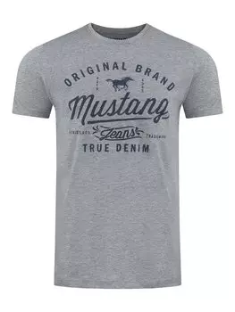 Футболка Mustang Basic Print, серый