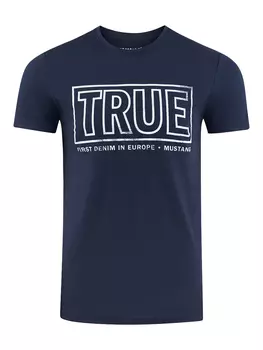 Футболка Mustang Basic Print, синий