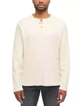 Футболка MUSTANG Henley "Style Adrian C Henley", цвет Natur