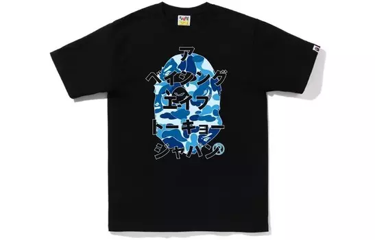Футболка мужская A Bathing Ape, черный/синий
