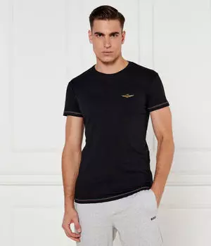 Футболка мужская Aeronautica Militare с логотипом, черный