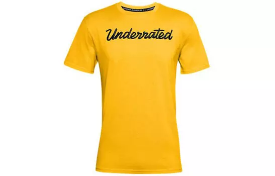 Футболка мужская, эффектная, желтая Under Armour, желтый