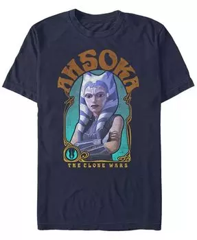 Футболка мужская Ahsoka Nouveau с коротким рукавом и круглым вырезом Fifth Sun, синий