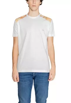 Футболка мужская ALVIERO MARTINI 1a CLASSE с принтом на плечах, бежевый